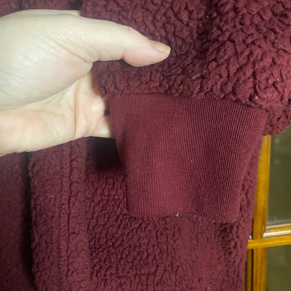 Fleece Hooded Cardigan-style Jacket - Picture 5 of 5